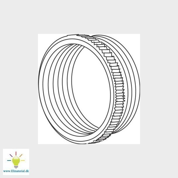 Overgangsmuffe messing M20/PG 9