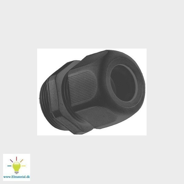 Forskruning PG29 17-25 IP68 UL sort IPON
