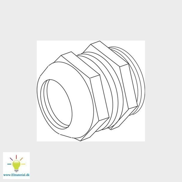 Forskruning messing + mtrik med lgring PG16