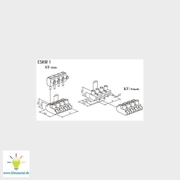 klemmerkke hun 15 pol eskw 1 KU