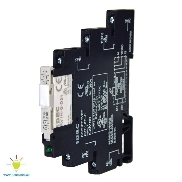 Rel Rv8H-L-Ad24 1P 24V Ac/Dc