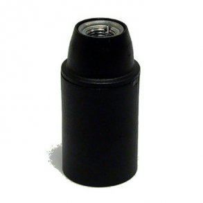 Uttag E14 M10 slät svart