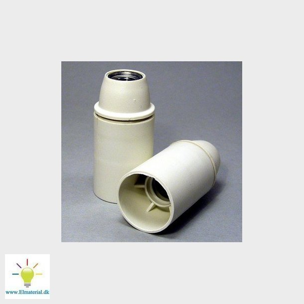 Fatning E14 M10 glat hvid