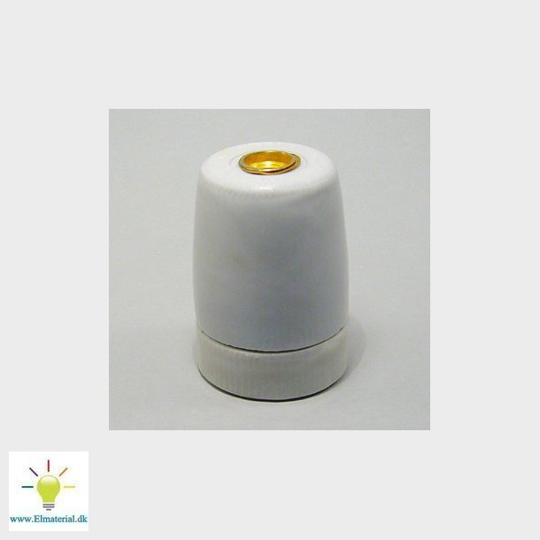 Fatning E27 porceln M10 glat