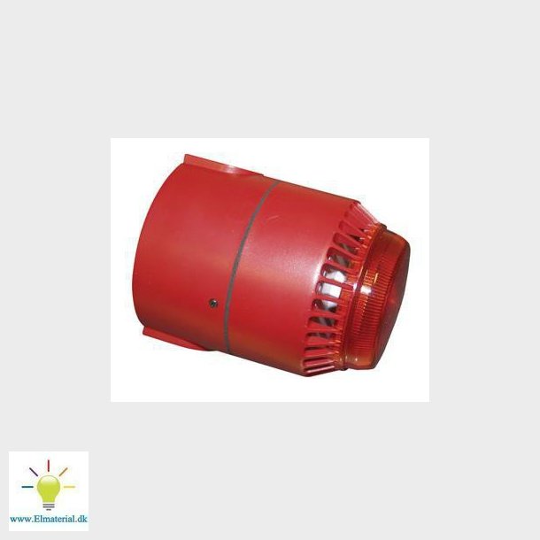 Sirene fl/rl/r/d med indbygget blitzlampe