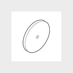 Dksel for lampeudtag 75   mm hvid