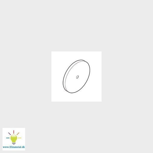 Dksel for lampeudtag 68   mm hvid