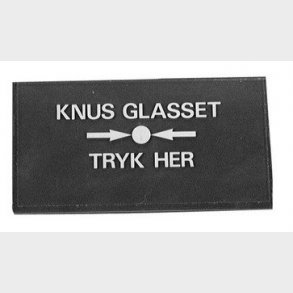 Glas for alarmtryk, KR-1/SR