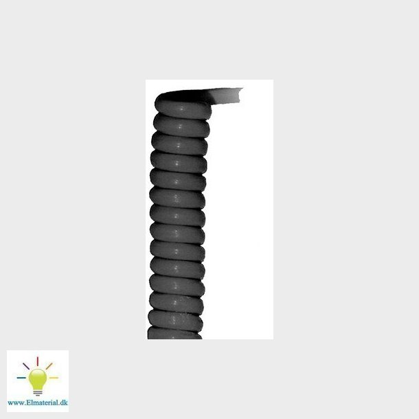 Spiralledning 4G1,50 pur sort  500MM
