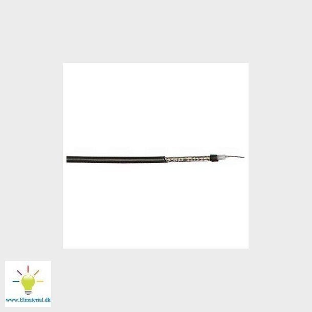 Coaxkabel RG6 75 OHM PVC sort UV T500