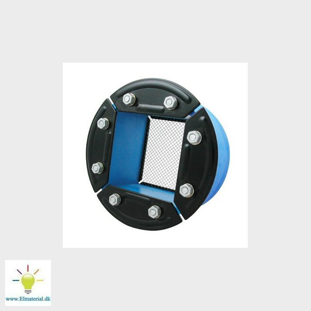 R 125-ramme m/galvaniseret beslag - 80X 80mm