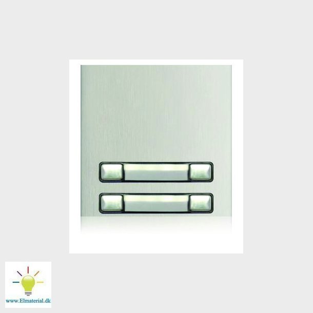 Nexa Alu front til 4 abonnenter dobbelt, N3240/AL