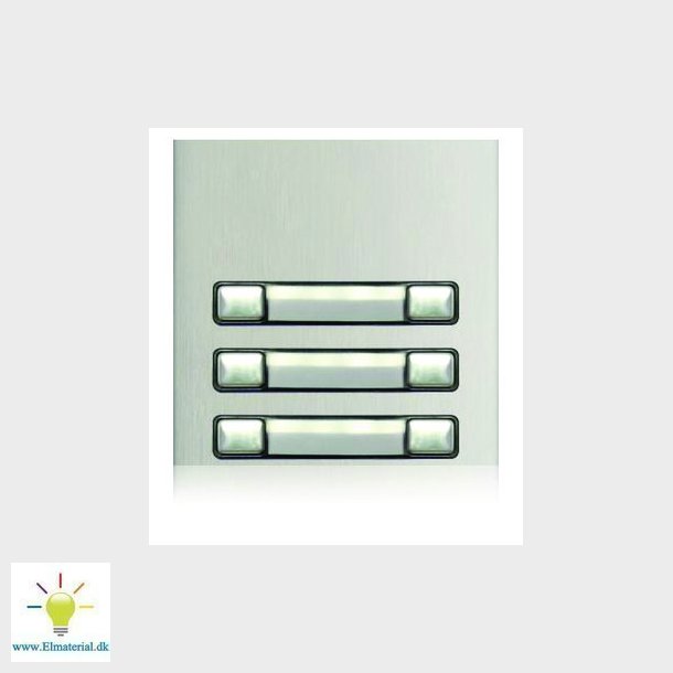 Nexa Alu front til 6 abonnenter dobbelt, N3260/AL