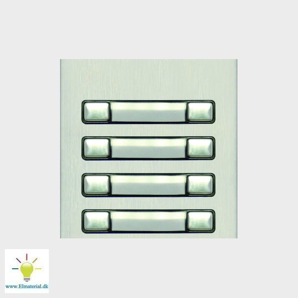 Nexa Alu front til 8 abonnenter dobbelt, N3280/AL