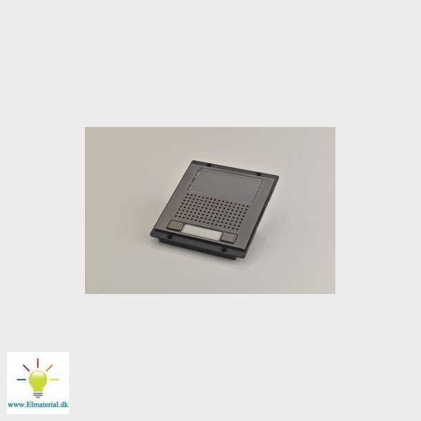Audio/video front m. 2 taster, Nexa Inox, Sort