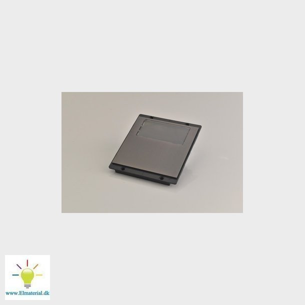 Blnd front m. lille info felt til Nexa Inox, Sort