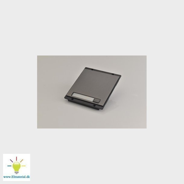 Front m. 1 tast i hjre side, Nexa Inox, Sort