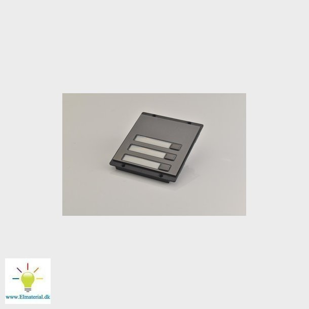 Front m. 3 taster i hjre side, Nexa Inox, Sort