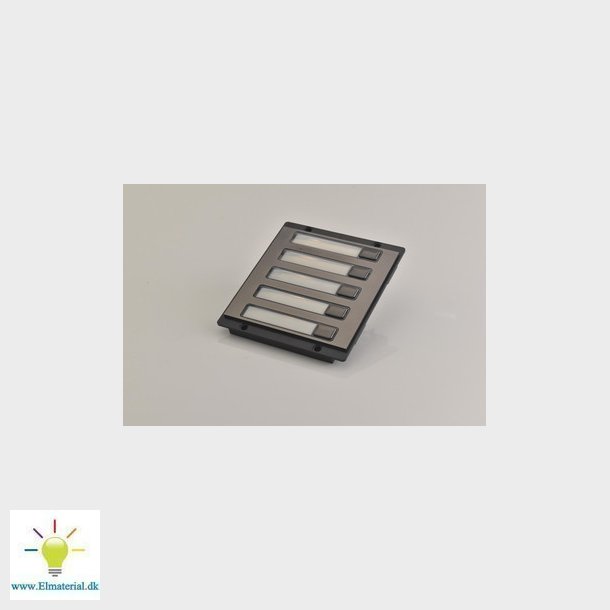 Front m. 5 taster i hre side, Nexa Inox, Sort