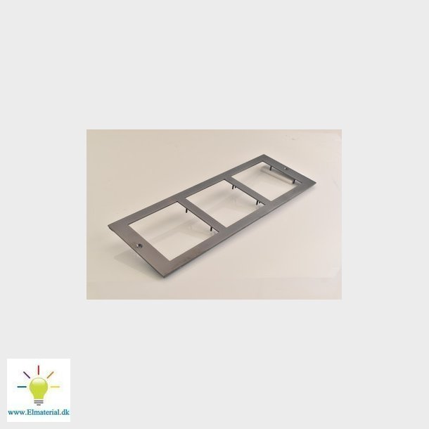 Rammest for 3 moduler til Nexa Inox, Sort