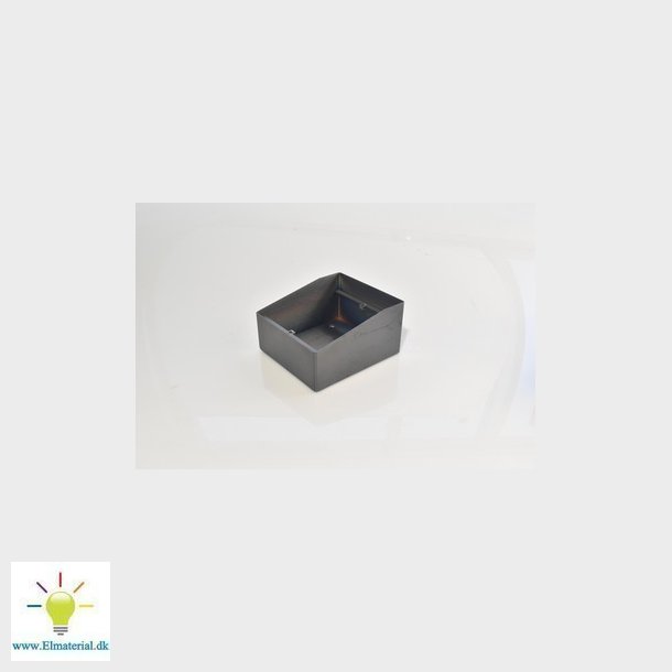 Pbygnings box Nexa Inox, Sort med regntag