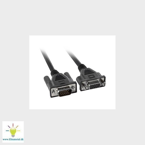 Vga Forlnger Kabel Hd15 Han/Hun 2M