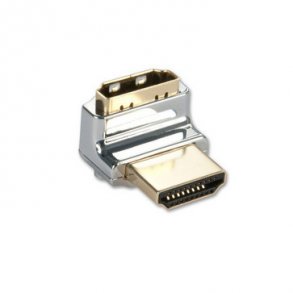 HDMI vinkeladapter hane / hona 90gr upp