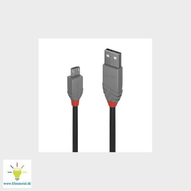 USB 2.0 kabel Type A-Micro-B han/han 2,0m