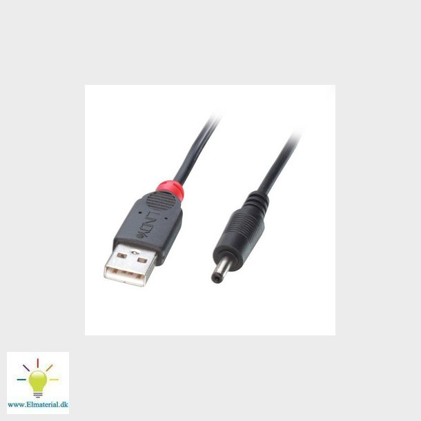 USB2 DC kabel  plug 3,5mm  pin 1.35mm 1,5m
