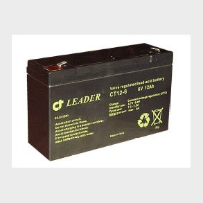 Blybatteri 6V-12Ah 151X 50X94 F2