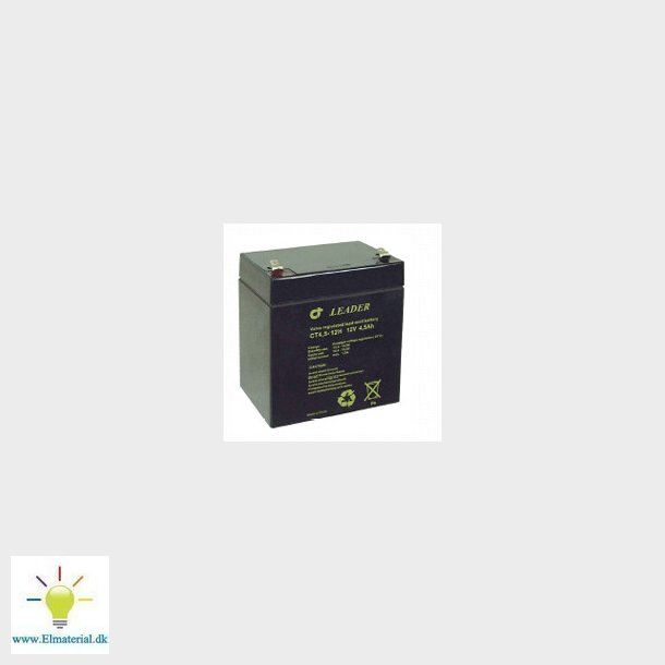 Blybatteri 12V-4,5AH 90X70X101