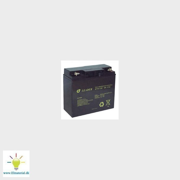 Blybatteri 12V-17AH 181X77X167 VDS