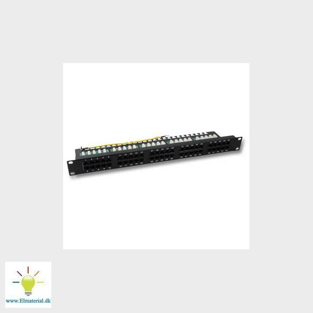 Patchpanel tele 50P 1HE gr