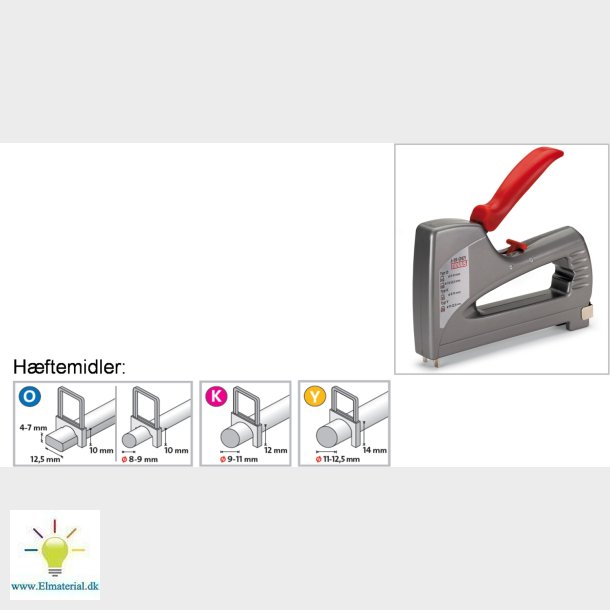 Kabelklammer K/12 Hvid 350 Stk