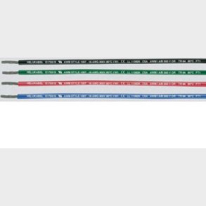 Monteringskabel AWG22 1007 svart S-305