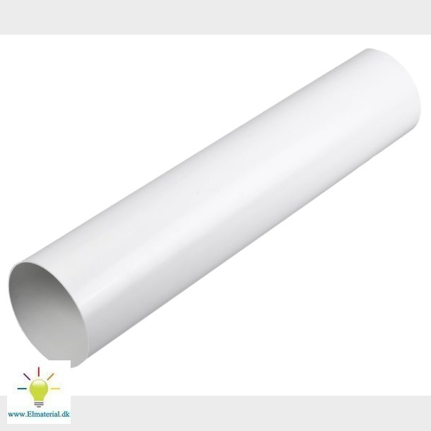 Ventilationsrr 125X500 Hvid