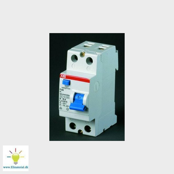 Fejlstrmsafbryder hpfi 40A 2 polet 30MA F202A-40/0,03