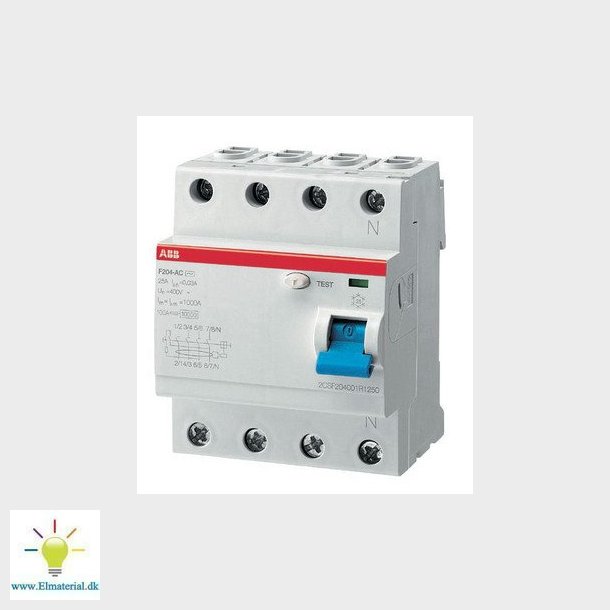 Fejlstrmsafbryder hpfi 40A 4 polet 30MA F204A-40/0,03