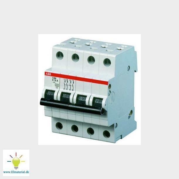 Automatsikring C 25A, 3-polet + nul C-karakteristik, brydeevne 6kA, 230/400V AC, 70mm bred S203-C25 