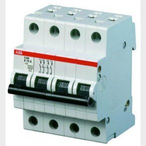 Strömbrytare C 32A, 3-polig + noll C-karakteristik, brytkapacitet 6kA, 230 / 400V AC, 70 mm bred S203-C32 