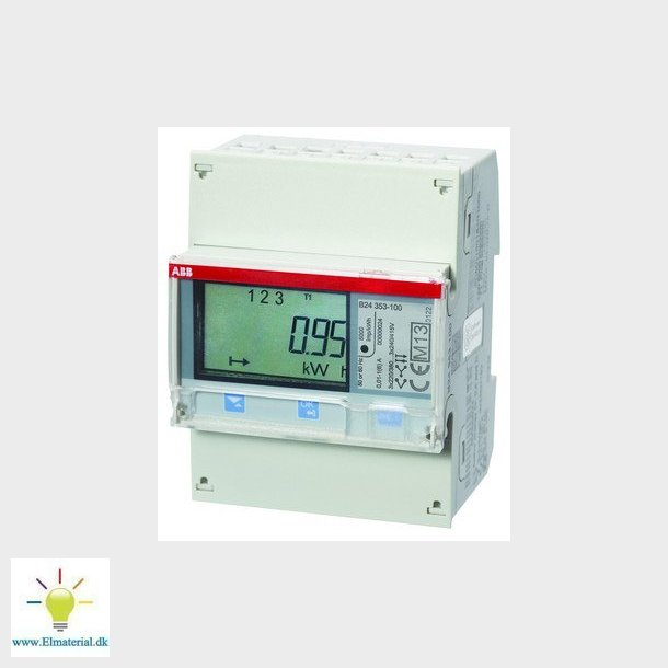 El-mler 3 faset for transformer mling med puls/alarm udgang og M-bus B24 113-100 Stl M-BUS
