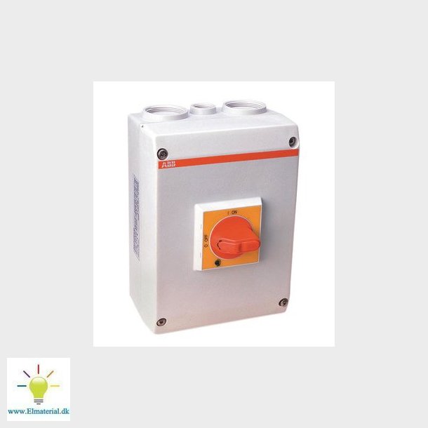 Sikkerhedsafbryder 63A 3-pol+N+J rd gul greb med mere OTP63A3M1