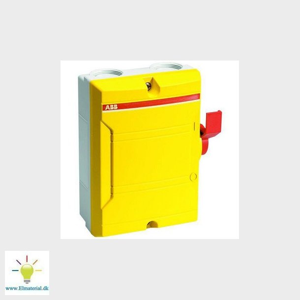 Sikkerhedsafbryder 16A 3-pol 25M hjlpekontakt BWS316YTPN