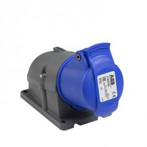 CEE vägguttag 3 poligt 16A 200-250V IP44 6H 216RS6