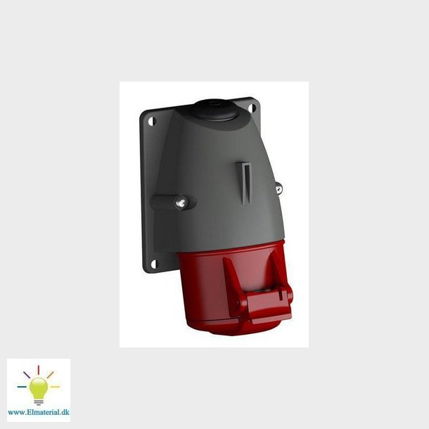 CEE udtag 4 polet 16A 380-415V IP44 6H 316RS6