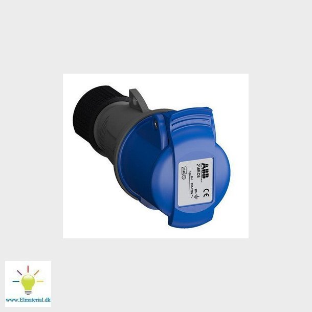 CEE forlngerled 3 polet 16A 200-250V 6H 216EC6