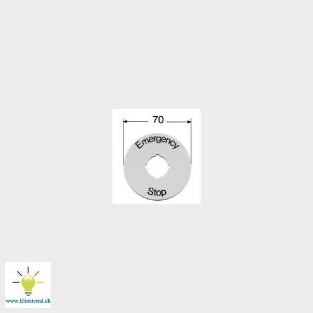 Skilt emergency stop SK615546-2