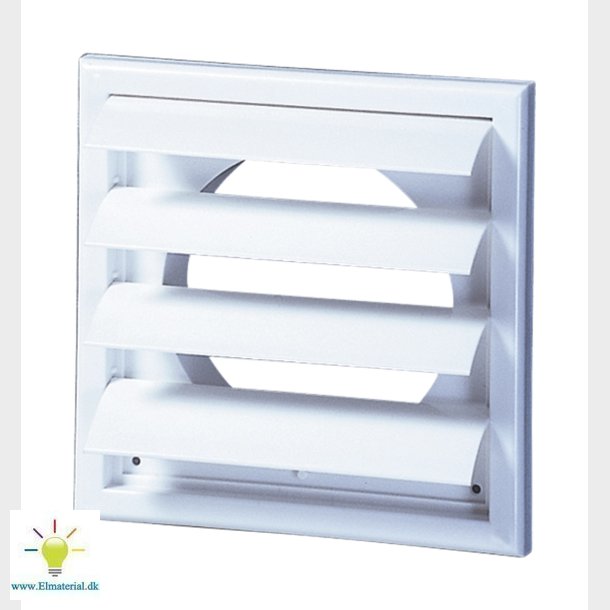 Lamelventil 188X188 Hvid 71.5