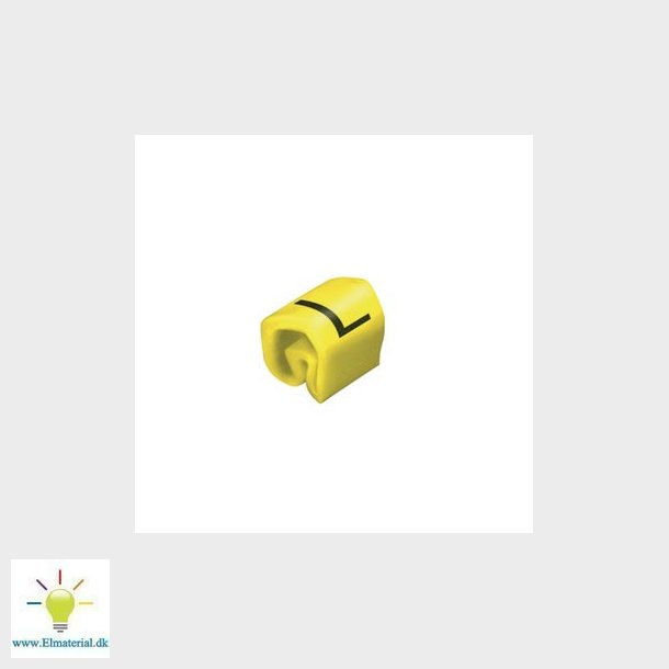 Kabelm&auml;rke cli 02-3 gul / svart L (P200)