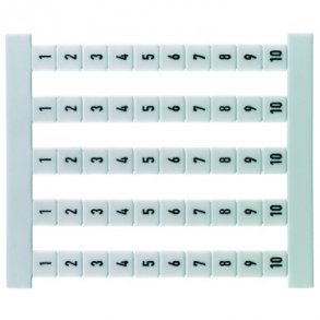 Märkningsblad 5-FSZ 46066 med 1-10 i ark om 50 stycken